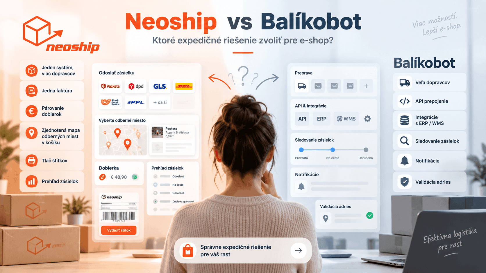 Neoship vs Balíkobot: ktoré expedičné riešenie zvoliť pre e-shop?