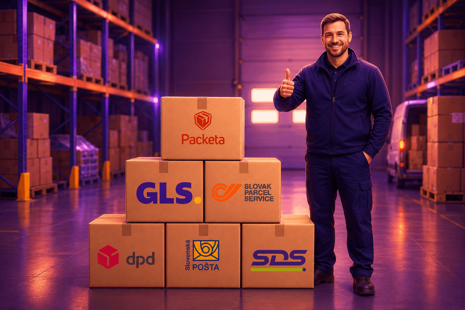 Overview of parcels from all carriers in one Neoship interface