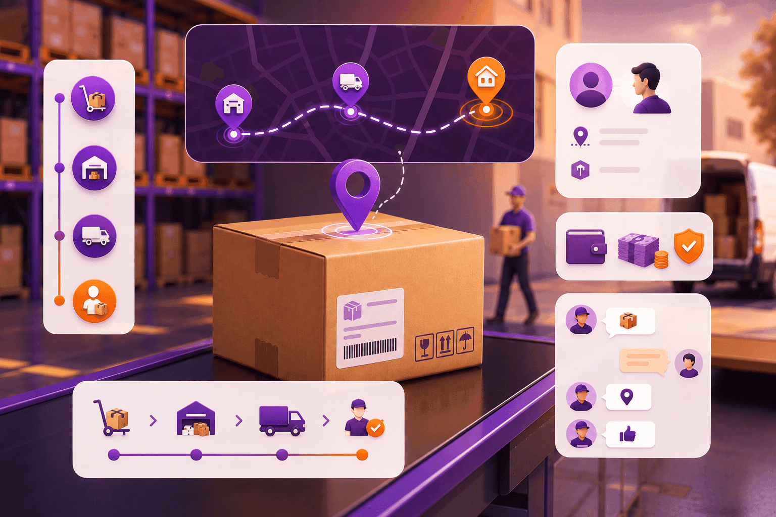 Detailed shipment tracking with movement history