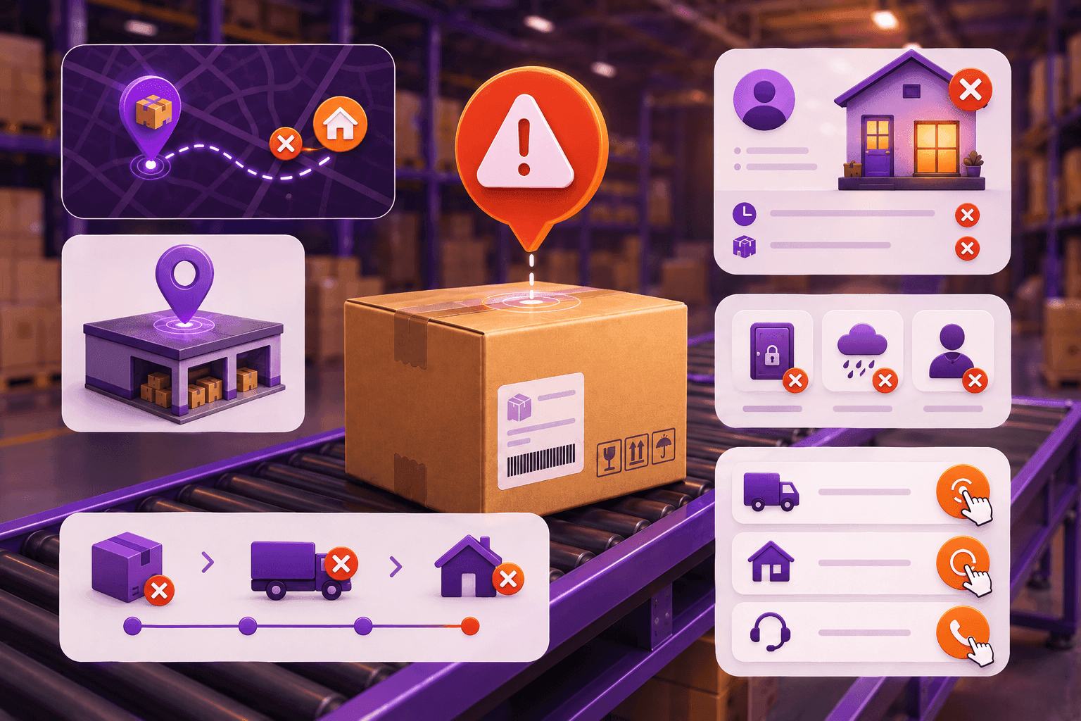 Overview of undelivered parcels and fast problem solving