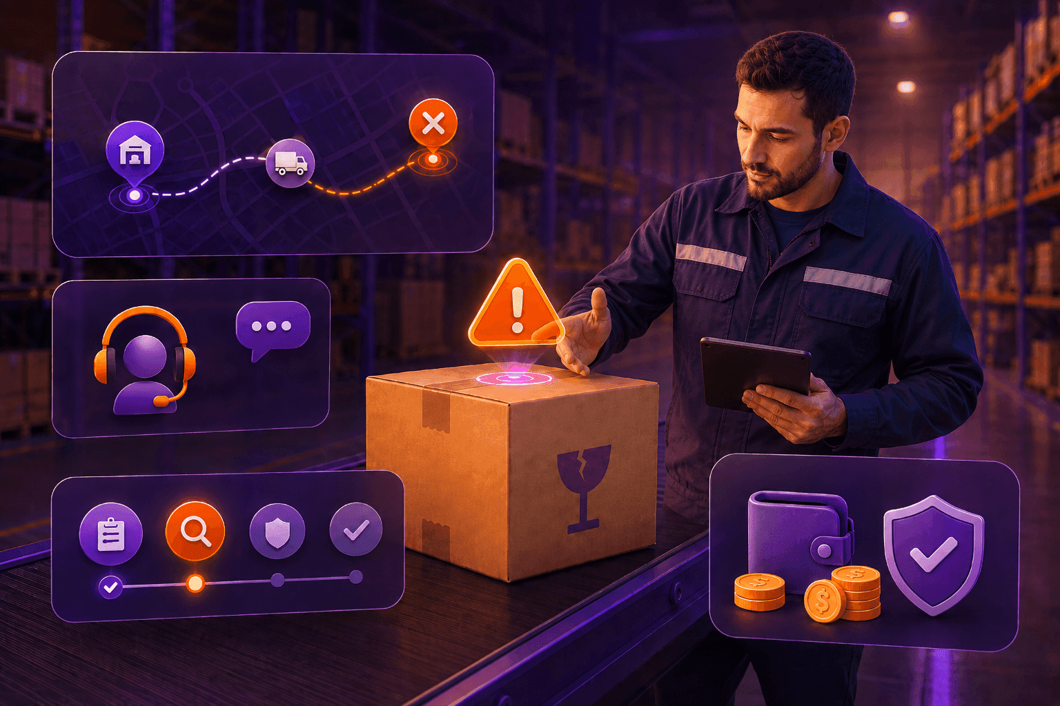 Records of claimed parcels and lost shipments