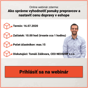 Exkluzívne letné webináre o expedovaní ZDARMA – s Neoshipom