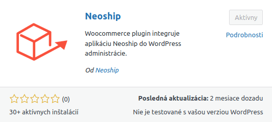 Stiahnutie a aktivácia pluginu Neoship vo WordPress