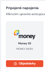Tlačítko Objednávky v Neoshipu