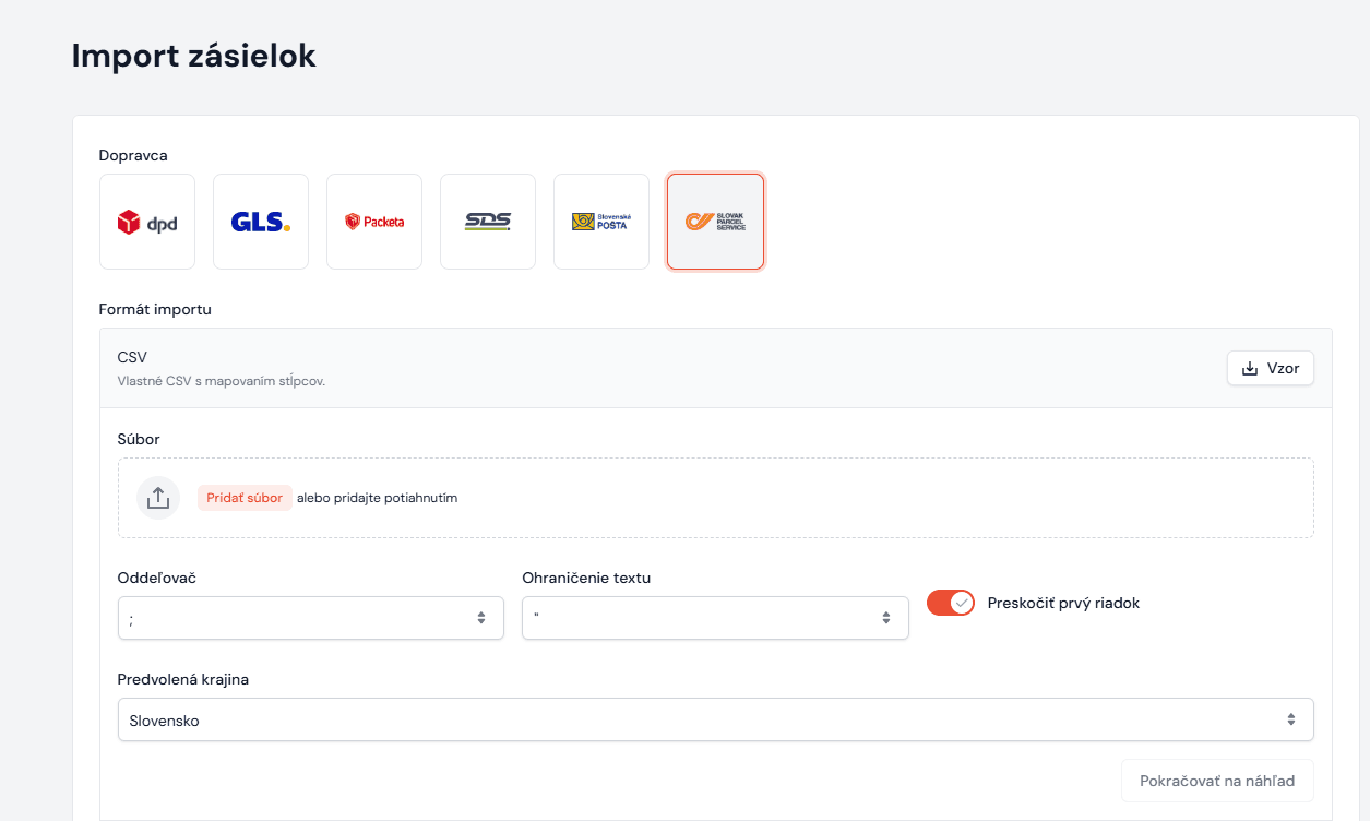 Auswahl der aus MoneyS3 exportierten Datei und Anpassung des Spalten-Mappings