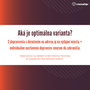 #7 Vzdelávačka s Neoshipom: Koľko a aké spôsoby doručenia je vhodné mať v košíku